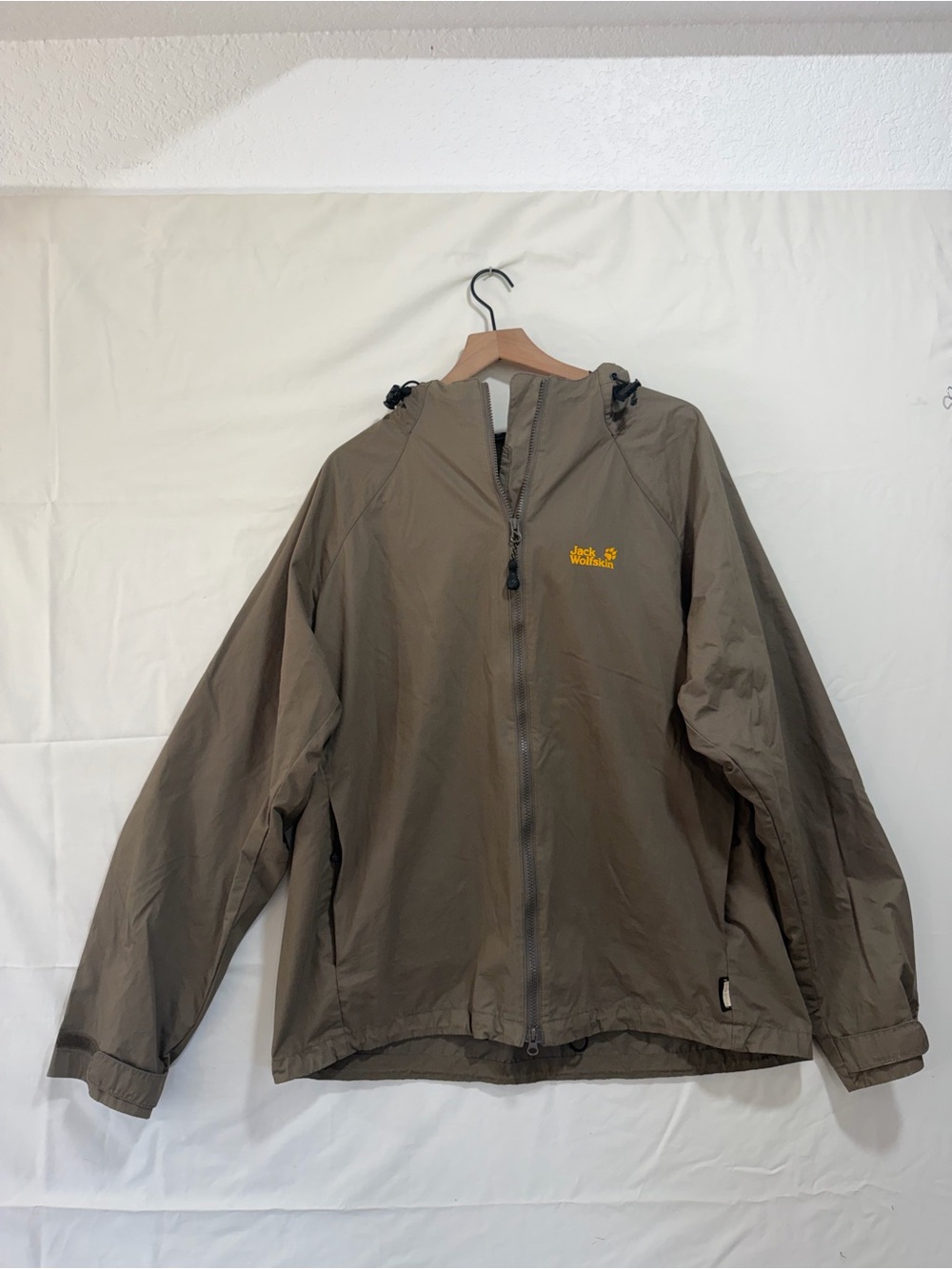 Jack Wolfskin TEXAPORE Cotton Hooded Jacket Men’s XL Olive
